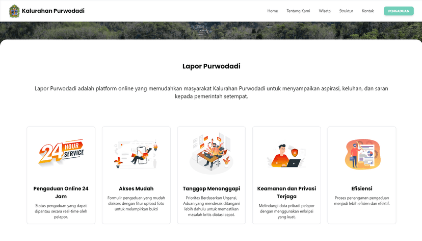 Website Pengaduan Masyarakat gallery image 1